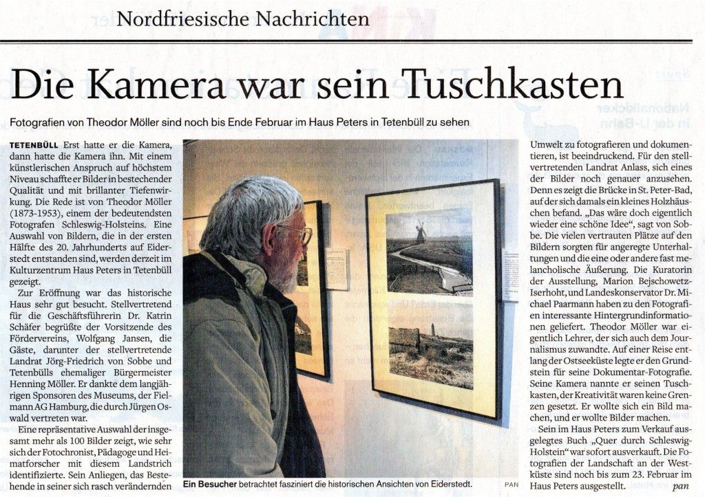 Husumer Nachrichten vom 20.11.2013, Theodor Möller
