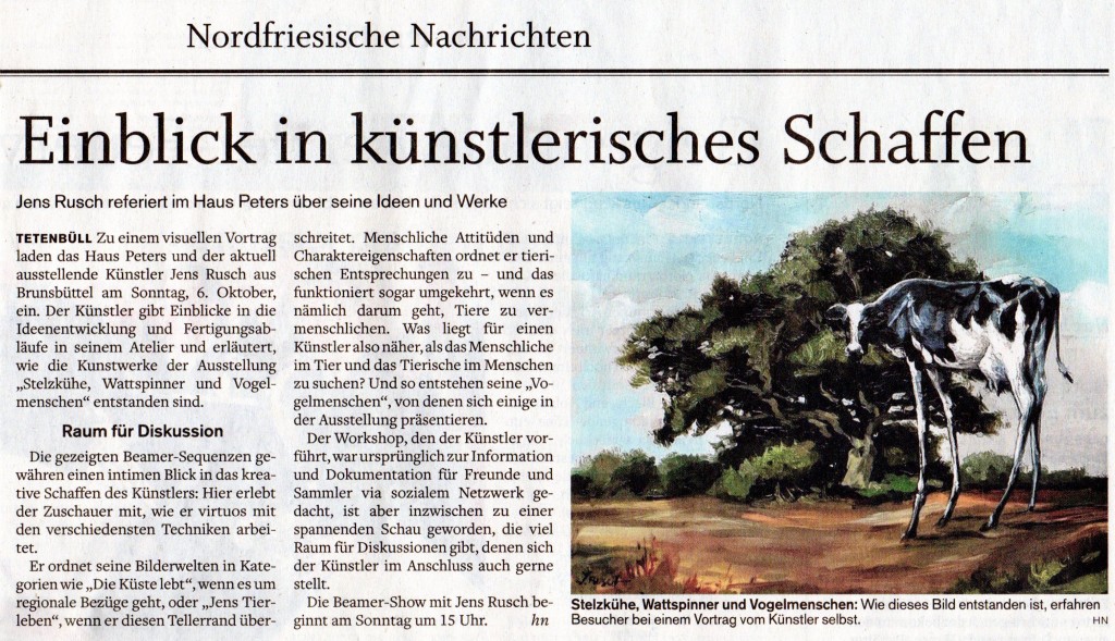 Husumer Nachrichten, Jens Rusch, Beamer-Show