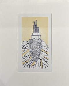 Anna Arnskötter, 2015, Reservoir II, Holzschnitt